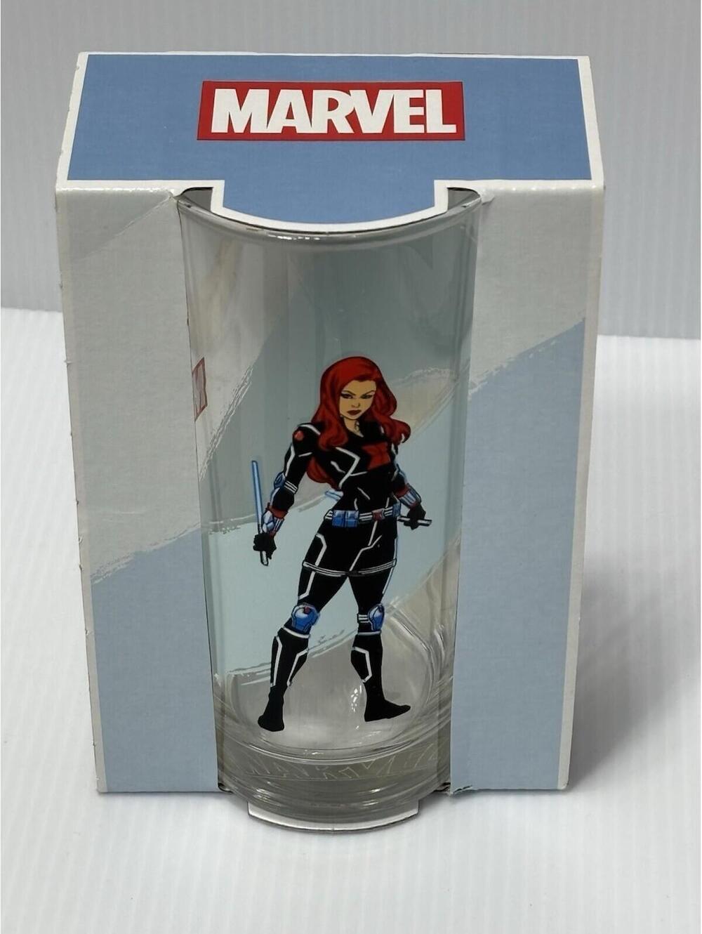 Marvel Black Widow Drinking Glass - Avengers Natasha Romanoff NIB